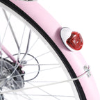 Campingsurvivals Urban Commuter City Bike, 7 Speed Adult Road Bicycle, Pink