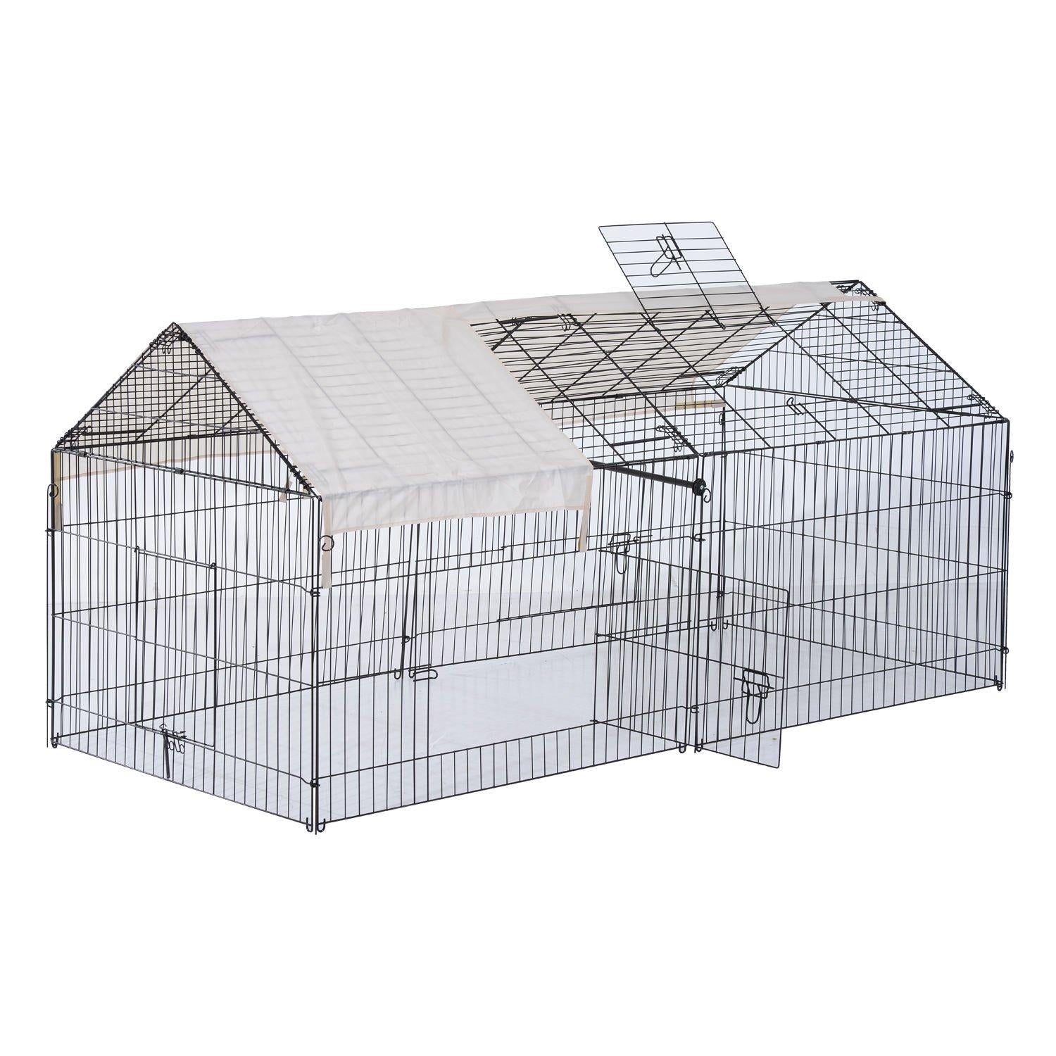 e Kenn House CaCover creen Run Play ay House 87" Dog Pet l Sunscreen Enclosure Kennel Pet Enclosur Sunscreen Outdoor Dog Pet