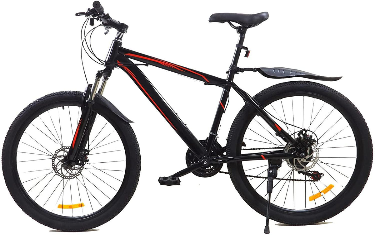 24 Speed Adult Mountain Bike 26 Inches Steel Frame Lightweight Mountain Bike Disc Brakes Anti-Slip Bicycle for Men Women
