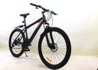 26" Adult Mountain Bike 24 Speed Shifters All-Terrain Mountain Bike Double Disc Brake Steel Frame Lightweight Bicycle for Mens Womens