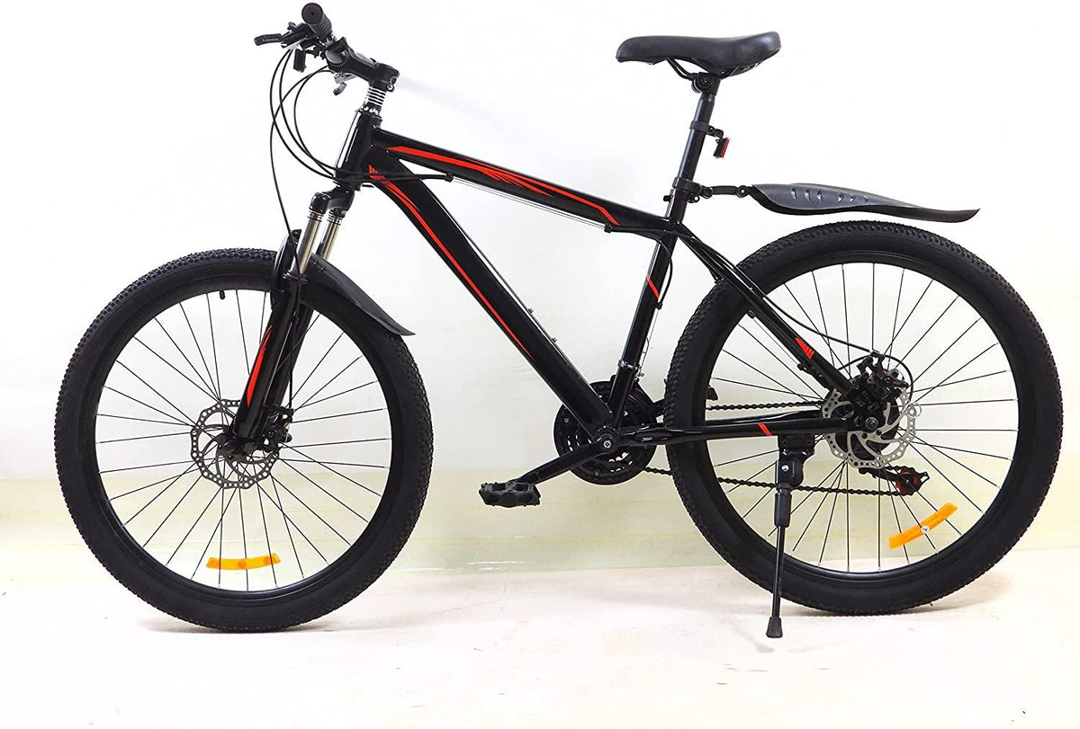 24 Speed Adult Mountain Bike 26 Inches Steel Frame Lightweight Mountain Bike Disc Brakes Anti-Slip Bicycle for Men Women