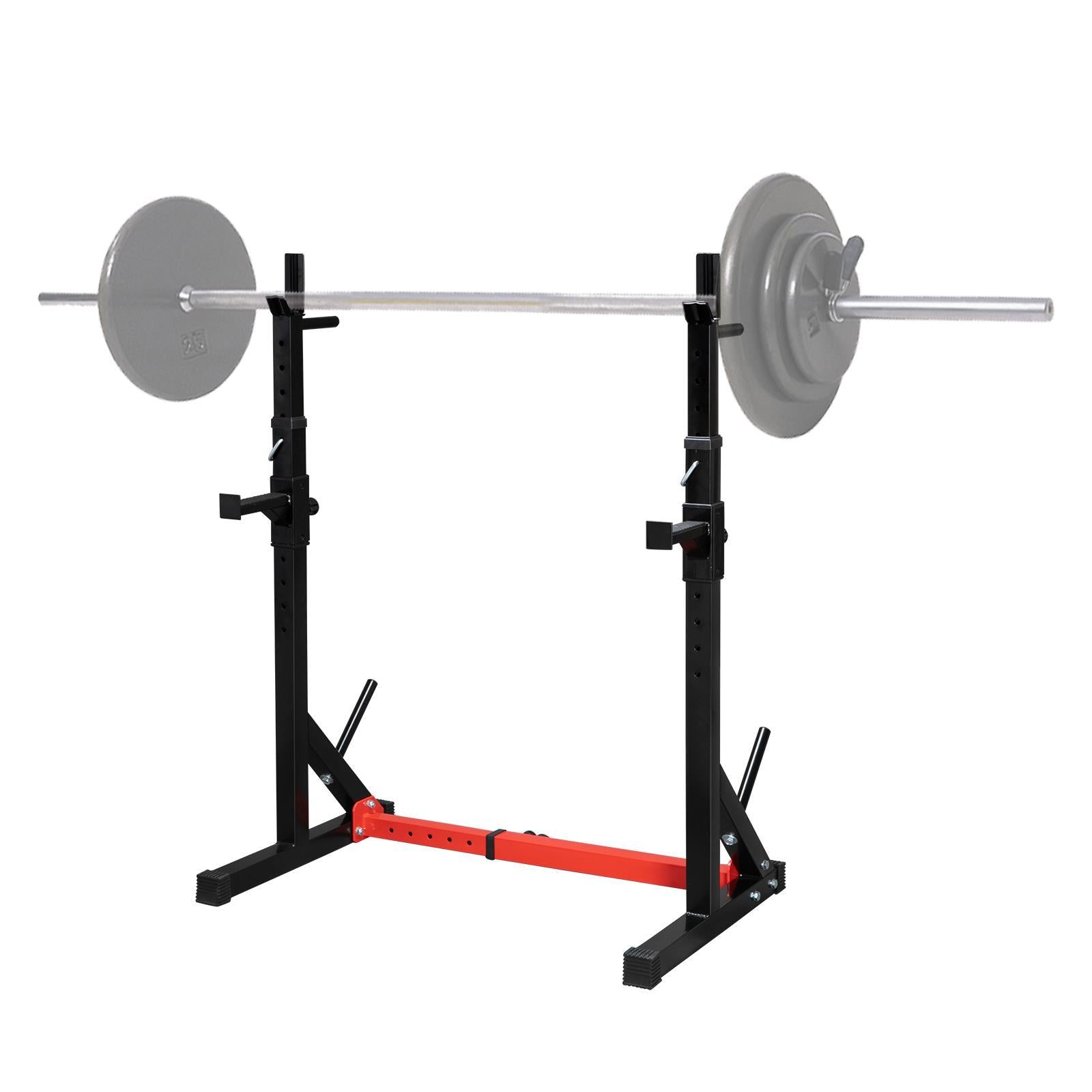 GoDecor Adjustable Barbell Squat Racks, Black