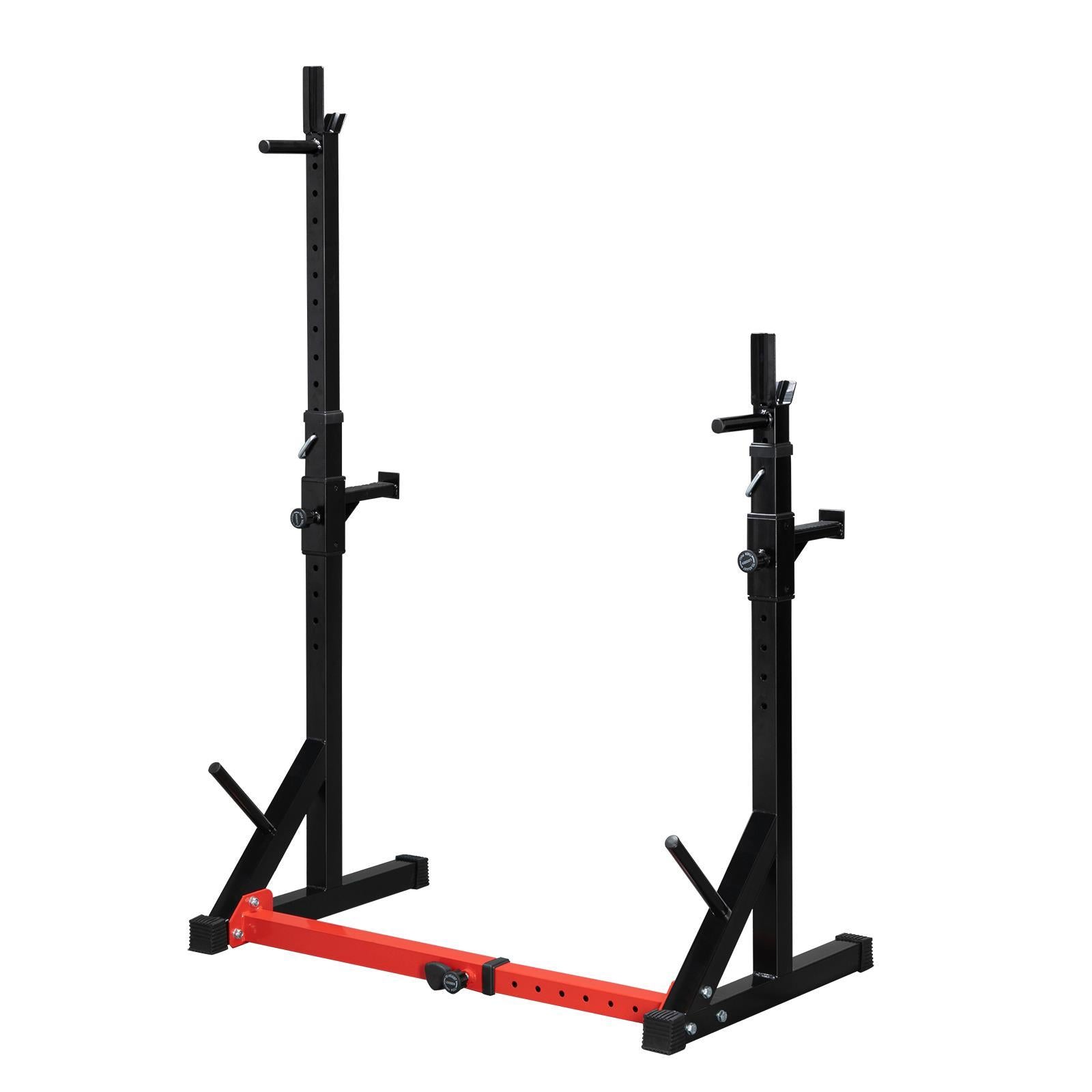 GoDecor Adjustable Barbell Squat Racks, Black