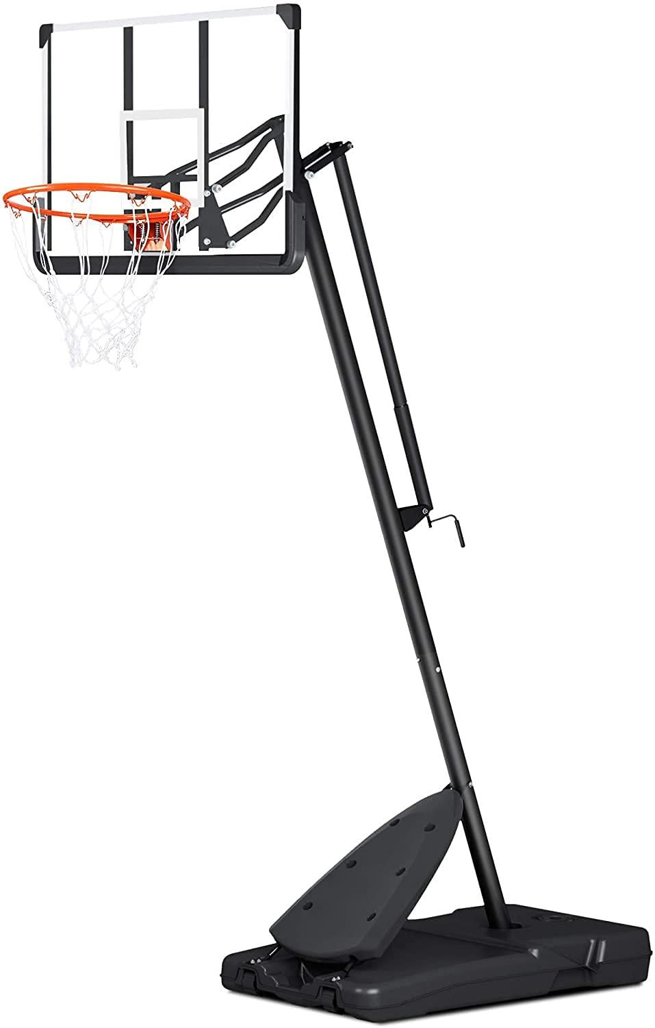 Basketball Hoop Basketball Goal 54" Basketball Backboard 7.5ft-10ft Height Adjustable Portable Basketball System for Adult Youth Kids Indoor Outdoor Use