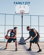 Basketball Hoop Basketball Goal 54" Basketball Backboard 7.5ft-10ft Height Adjustable Portable Basketball System for Adult Youth Kids Indoor Outdoor Use