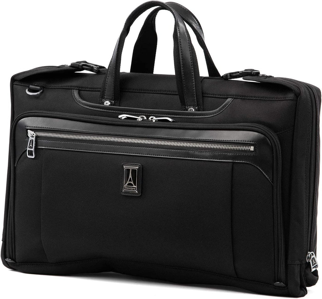 Platinum Elite-Tri-Fold Carry-On Garment Bag, Shadow Black, 20-Inch