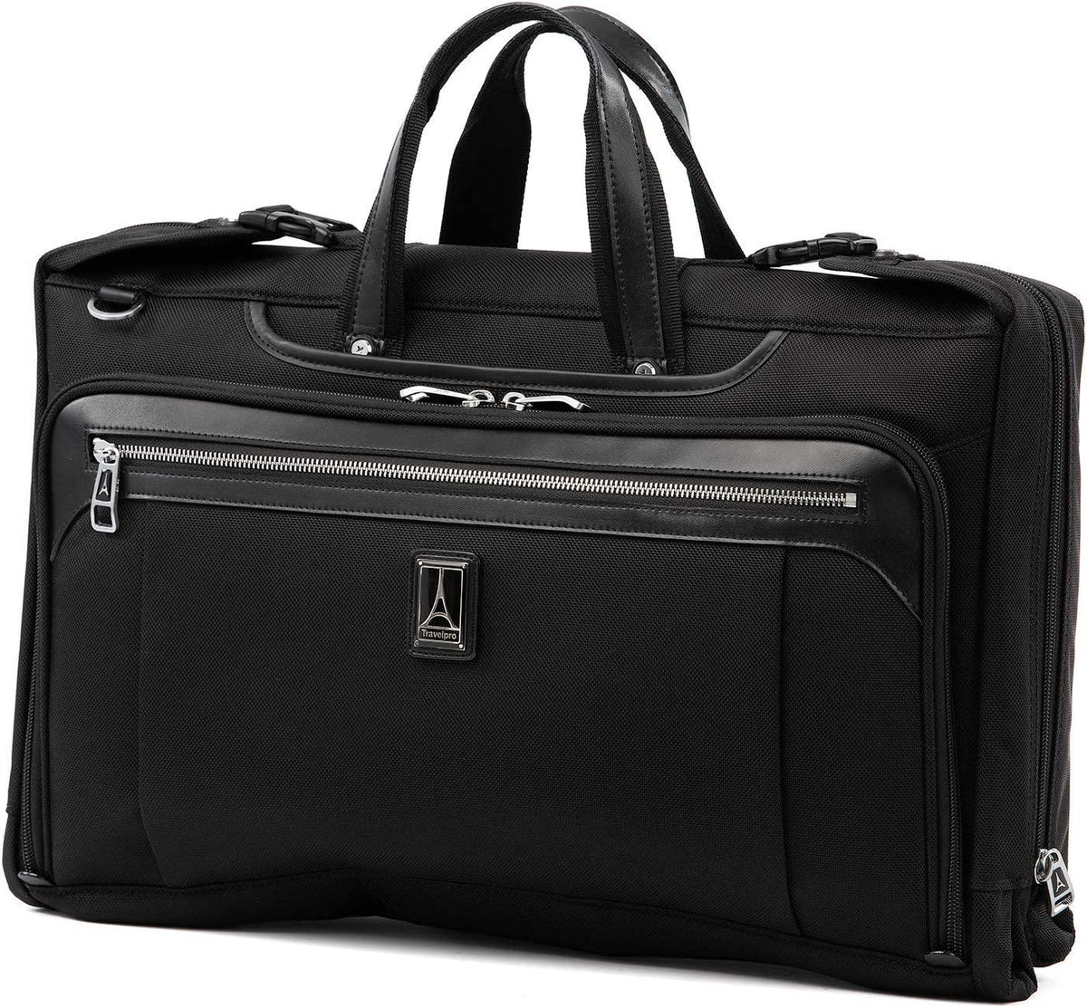 Platinum Elite-Tri-Fold Carry-On Garment Bag, Shadow Black, 20-Inch