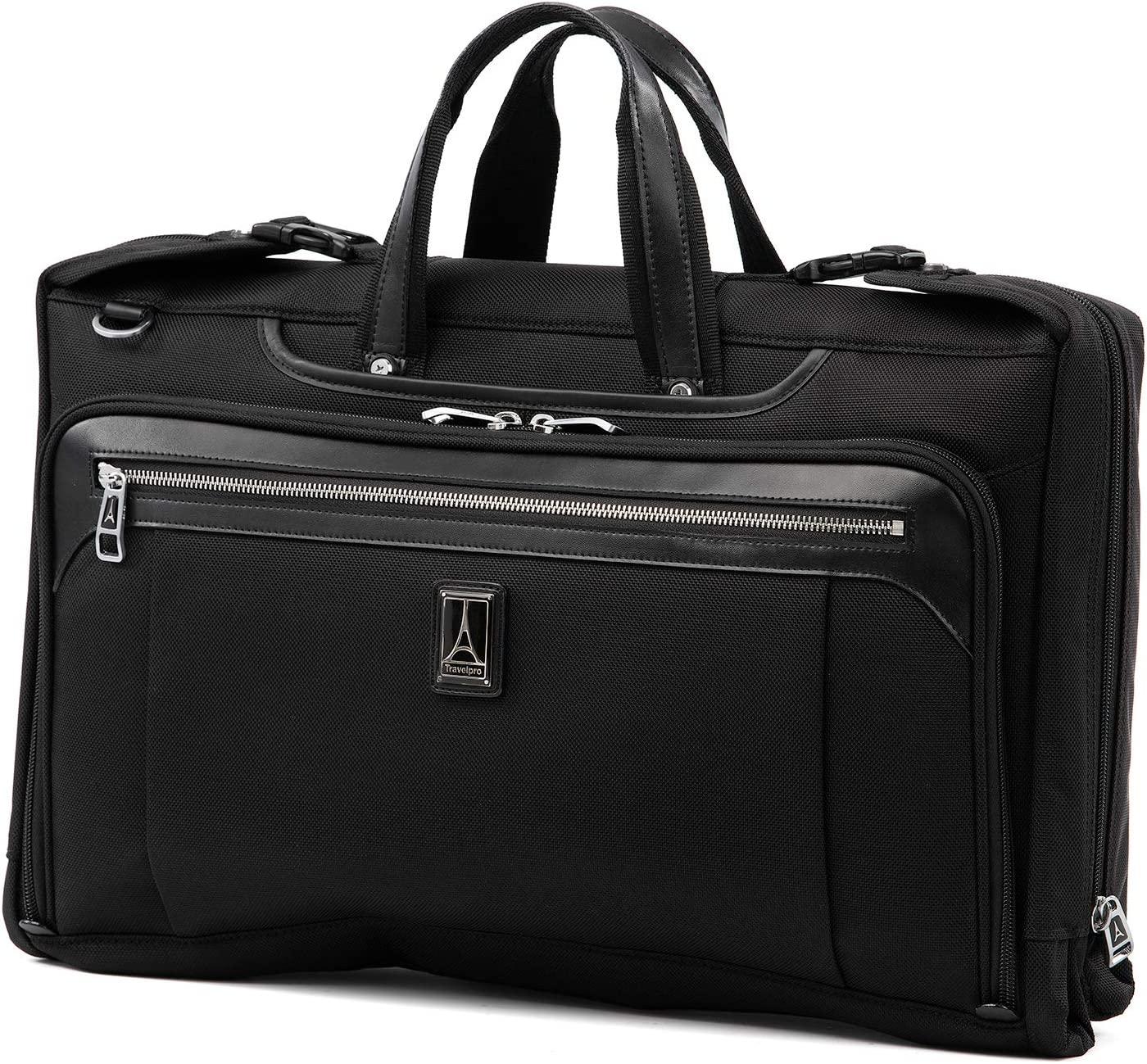 Platinum Elite-Tri-Fold Carry-On Garment Bag, Shadow Black, 20-Inch