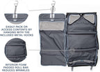 Platinum Elite-Tri-Fold Carry-On Garment Bag, Shadow Black, 20-Inch