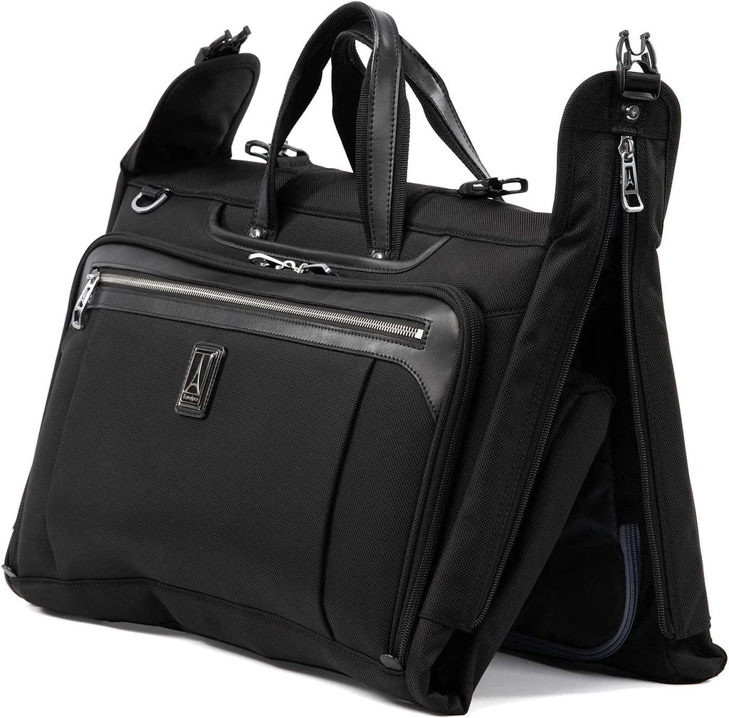 Platinum Elite-Tri-Fold Carry-On Garment Bag, Shadow Black, 20-Inch