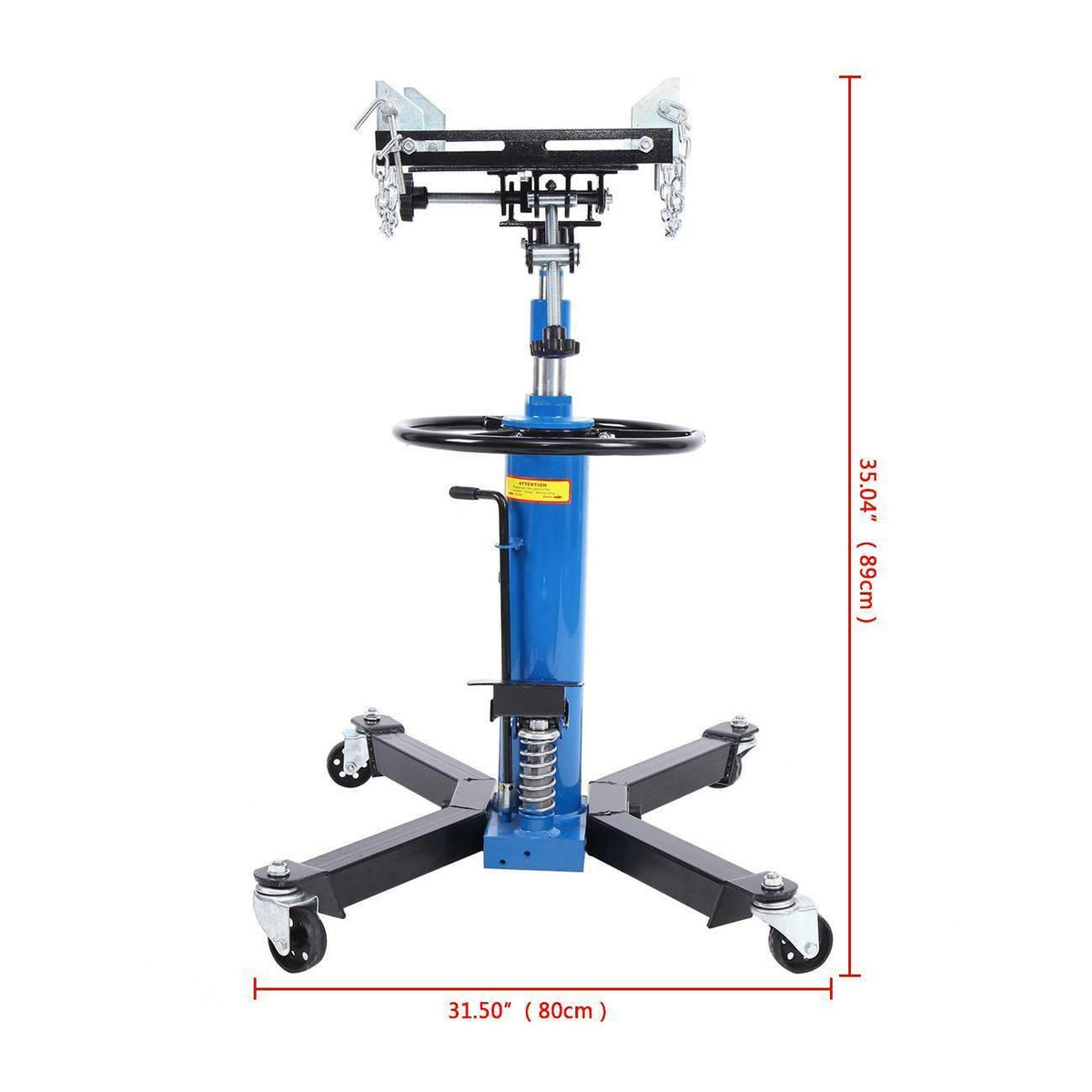 1100Lbs 2 StaHydraulic Transmission Jack Height Adjustable Auto Shop Car Lift