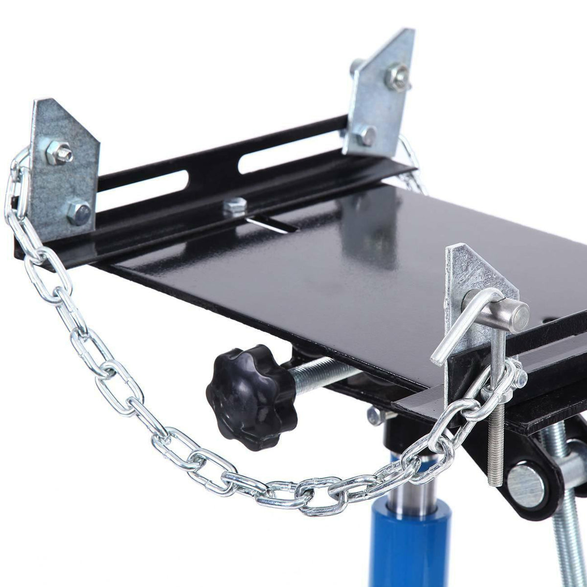 1100Lbs 2 StaHydraulic Transmission Jack Height Adjustable Auto Shop Car Lift
