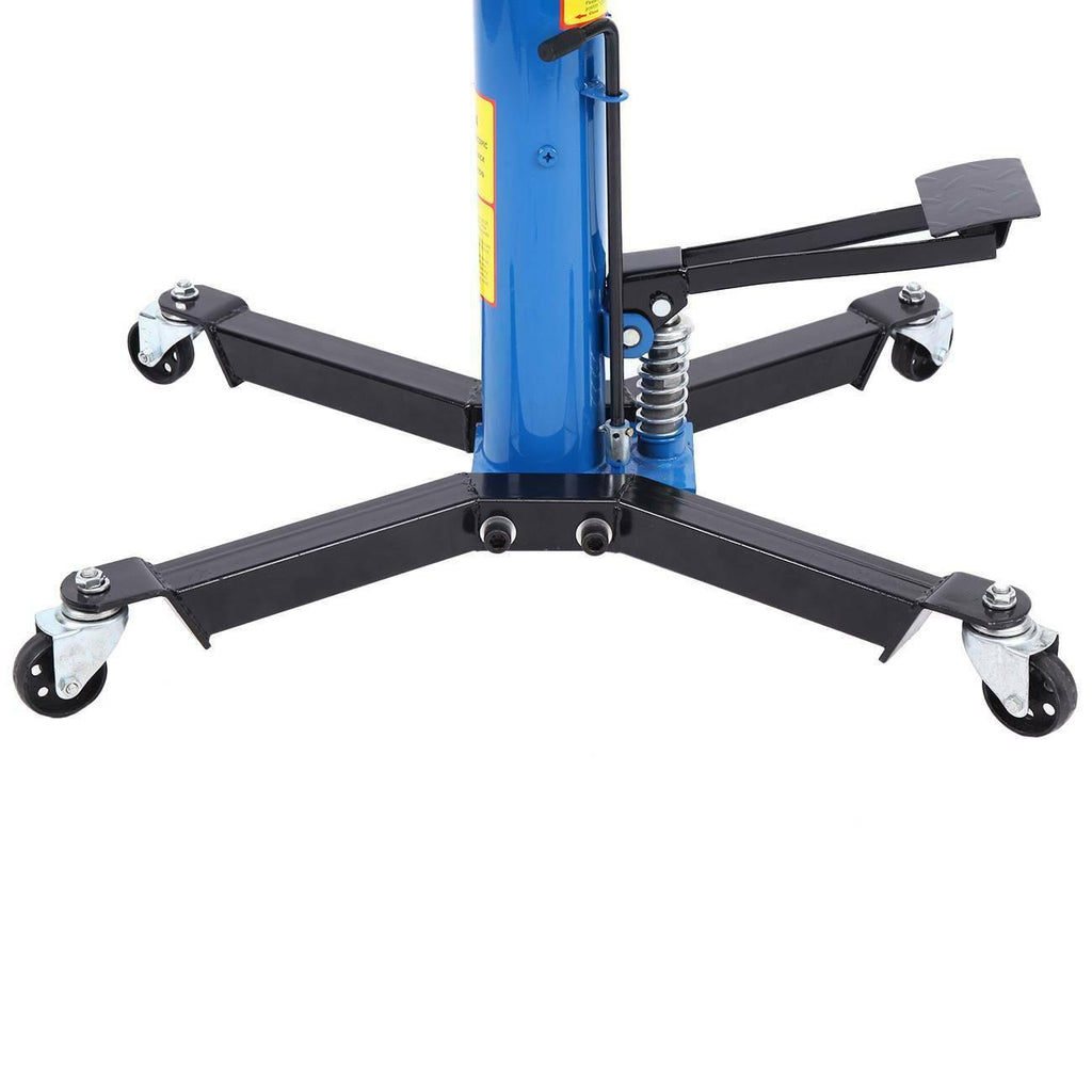 1100Lbs 2 StaHydraulic Transmission Jack Height Adjustable Auto Shop Car Lift