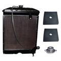 c5nn8005ab fits ford tractor radiator with pads &amp; cap naa jubilee 600 2000 4000 +