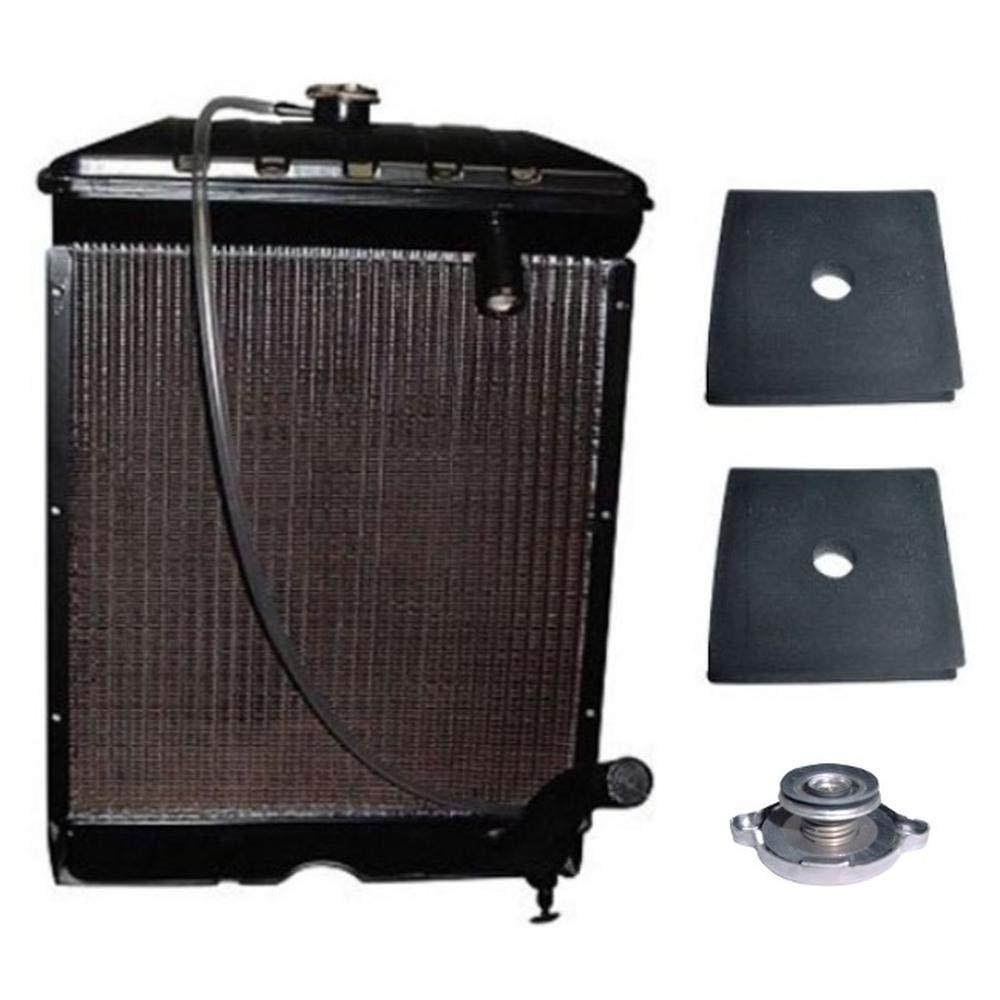 c5nn8005ab fits ford tractor radiator with pads &amp; cap naa jubilee 600 2000 4000 +