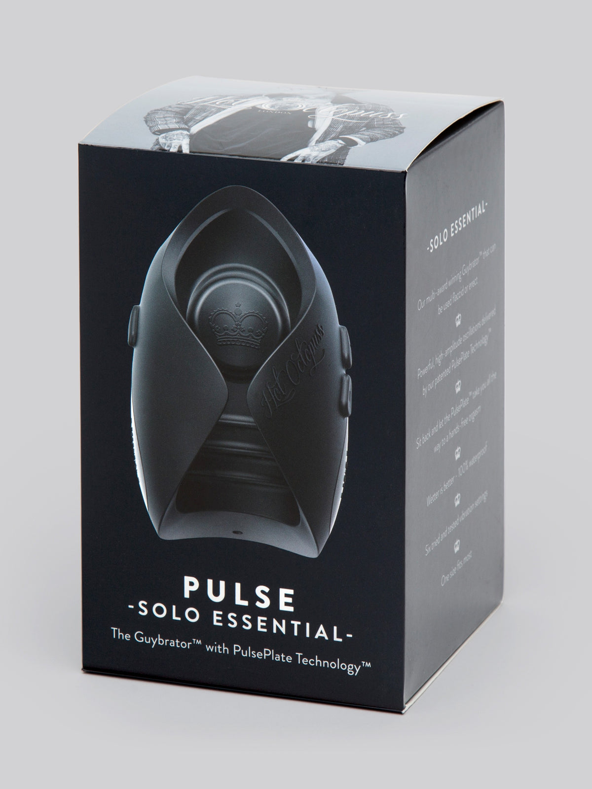 Hot Octopuss PULSE SOLO ESSENTIAL Vibrating Male Masturbator , Black
