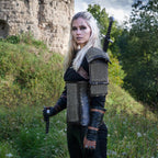 Women Witcher Armor Costume-KaerMohen Gear; Geralt of Rivia; costume from Witcher 3.Wild Hunt; Witcher Cosplay Fantasy Warrior included Only Pants )