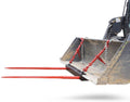 titan attachments universal bucket dual hay spears 43 in.
