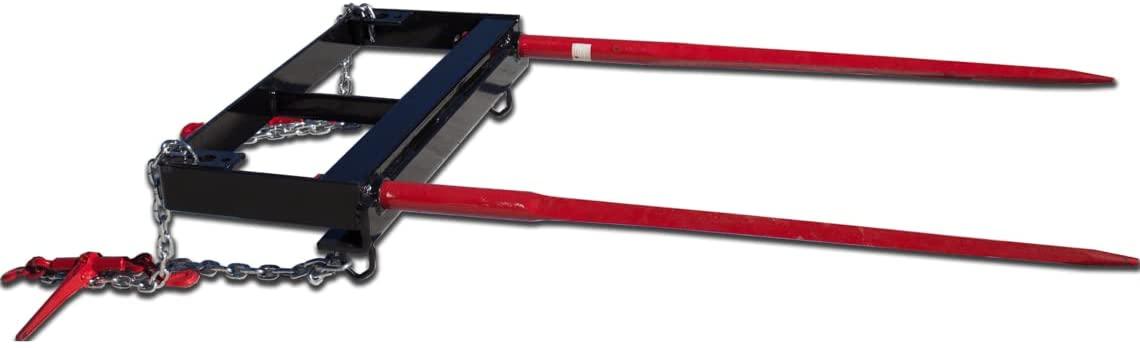 titan attachments universal bucket dual hay spears 43 in.