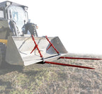 titan attachments universal bucket dual hay spears 43 in.