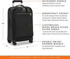 Rhapsody-Softside Spinner Luggage, Black, Tall Carry-On 22-Inch