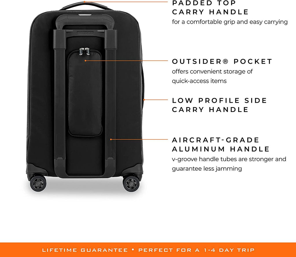 Rhapsody-Softside Spinner Luggage, Black, Tall Carry-On 22-Inch