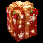 21 in. Pre-Lit Gift Box Decoration