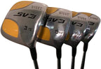 XL Big &amp; Tall Men's (+2" Longer Than Standard Length) SV3 Yellow Square Fairway 3 5 7 9 Set Golf Clubs, Right Handed Ultra Forgiving X Stiff Flex Graphite Shaft