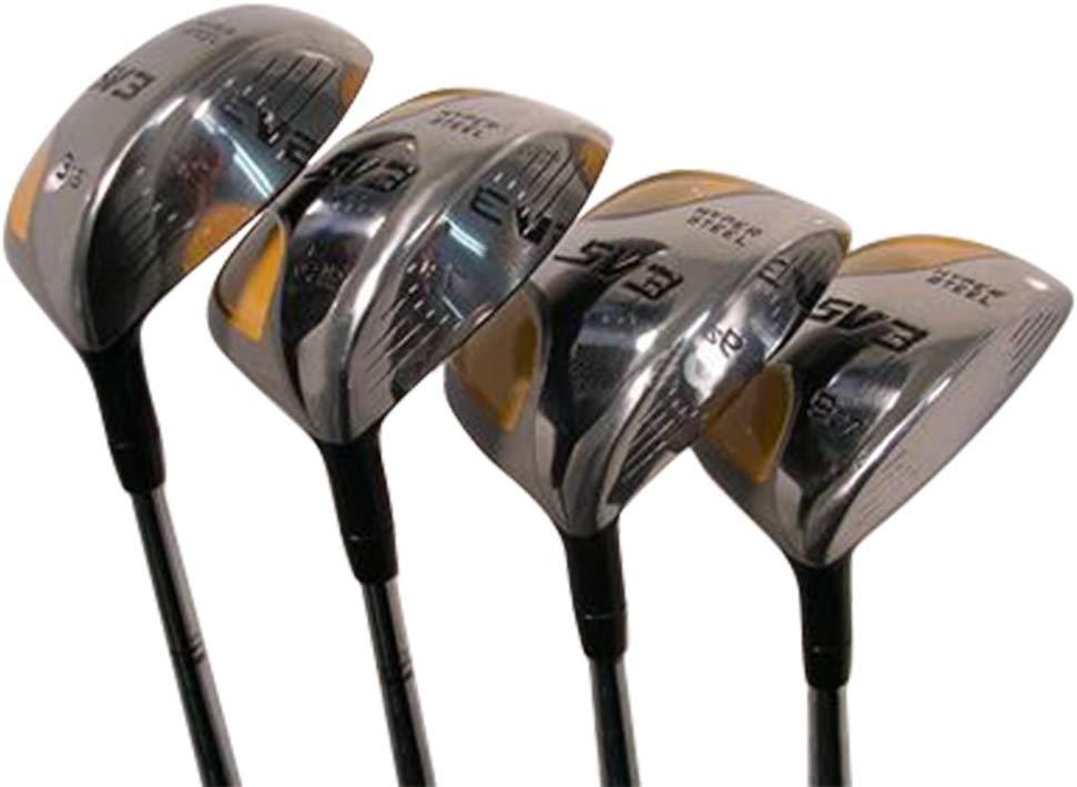 XL Big &amp; Tall Men's (+2" Longer Than Standard Length) SV3 Yellow Square Fairway 3 5 7 9 Set Golf Clubs, Right Handed Ultra Forgiving X Stiff Flex Graphite Shaft