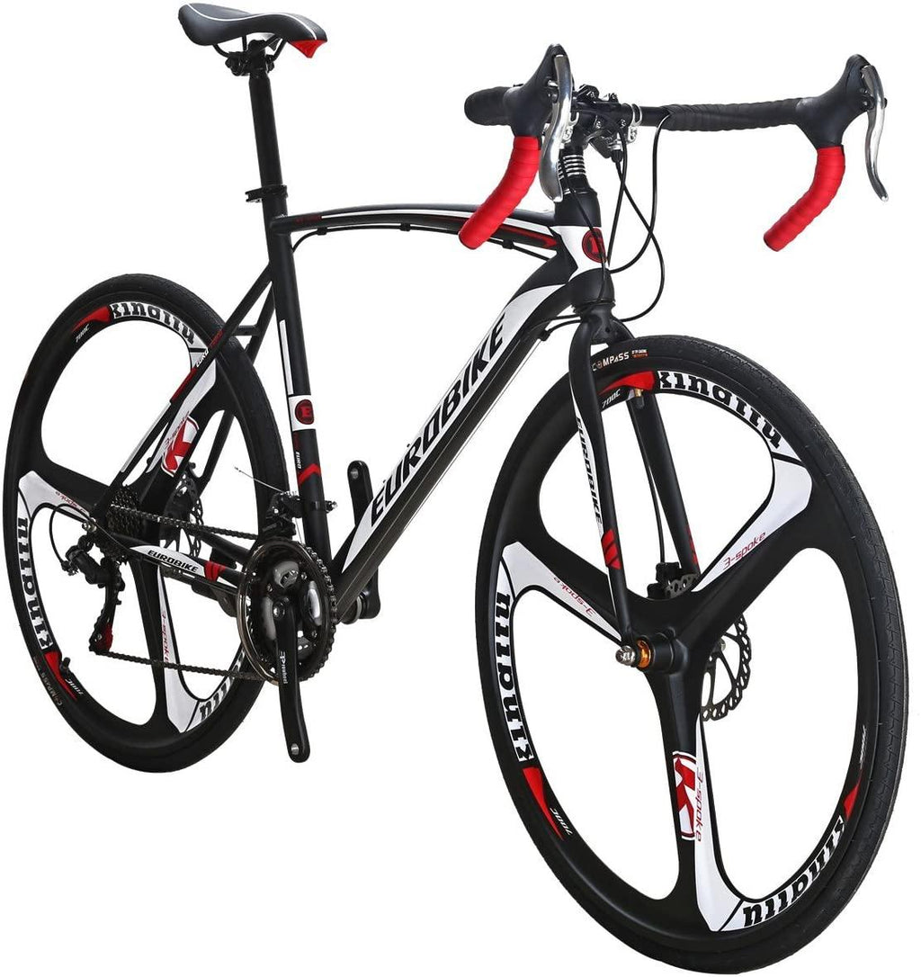 EUROBIKE Road Bike TSM XC550 Bike 21 Speed Dual Disc Brake 54CM 3-Spoke Wheels Bicycle