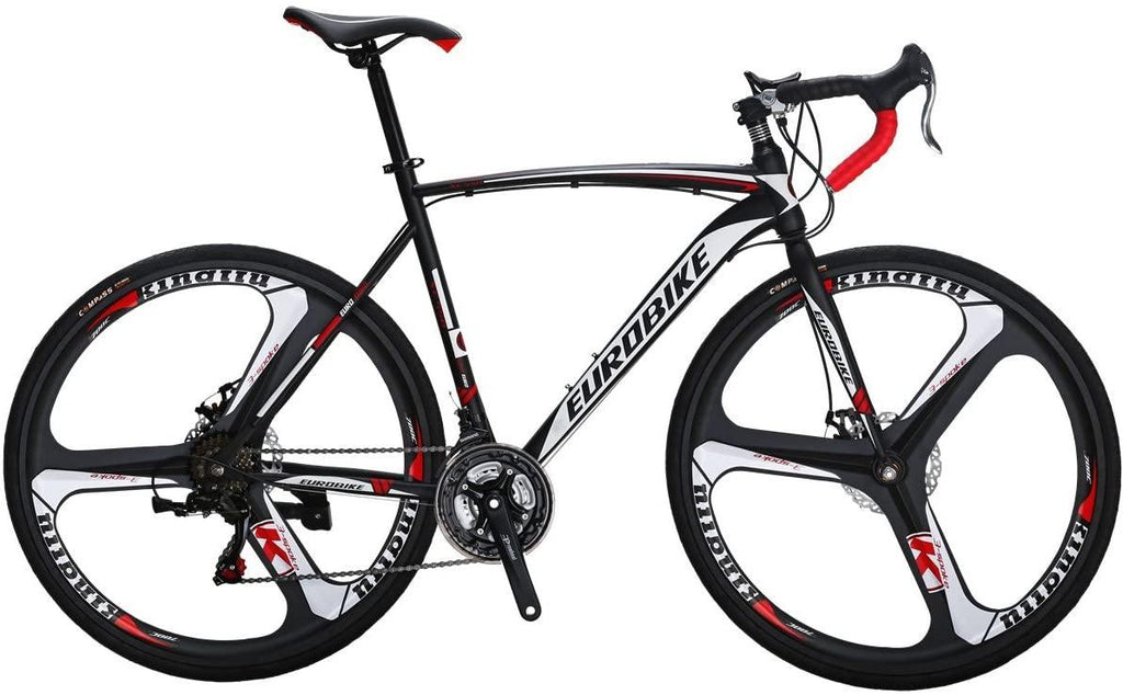 EUROBIKE Road Bike TSM XC550 Bike 21 Speed Dual Disc Brake 54CM 3-Spoke Wheels Bicycle