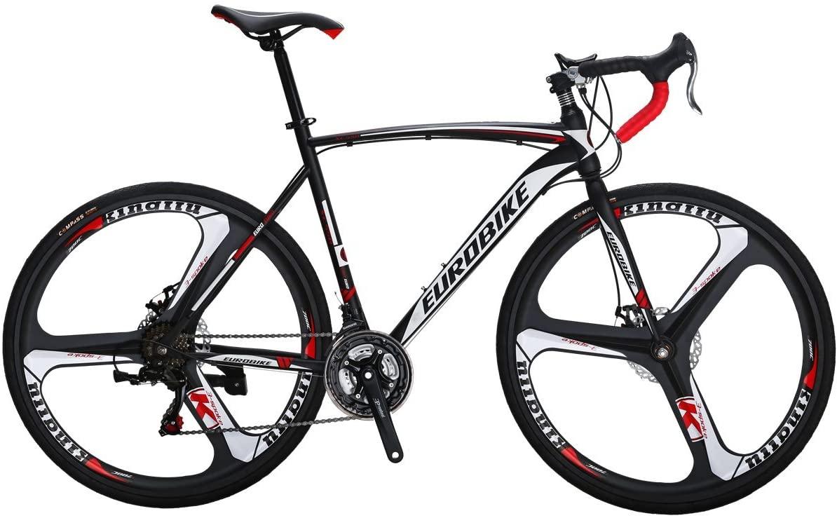 EUROBIKE Road Bike TSM XC550 Bike 21 Speed Dual Disc Brake 54CM 3-Spoke Wheels Bicycle