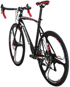 EUROBIKE Road Bike TSM XC550 Bike 21 Speed Dual Disc Brake 54CM 3-Spoke Wheels Bicycle
