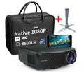 5g wifi 8500lumen native 1080p android projector smart movie tv hdmi 4k zoom vga