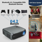 5g wifi 8500lumen native 1080p android projector smart movie tv hdmi 4k zoom vga