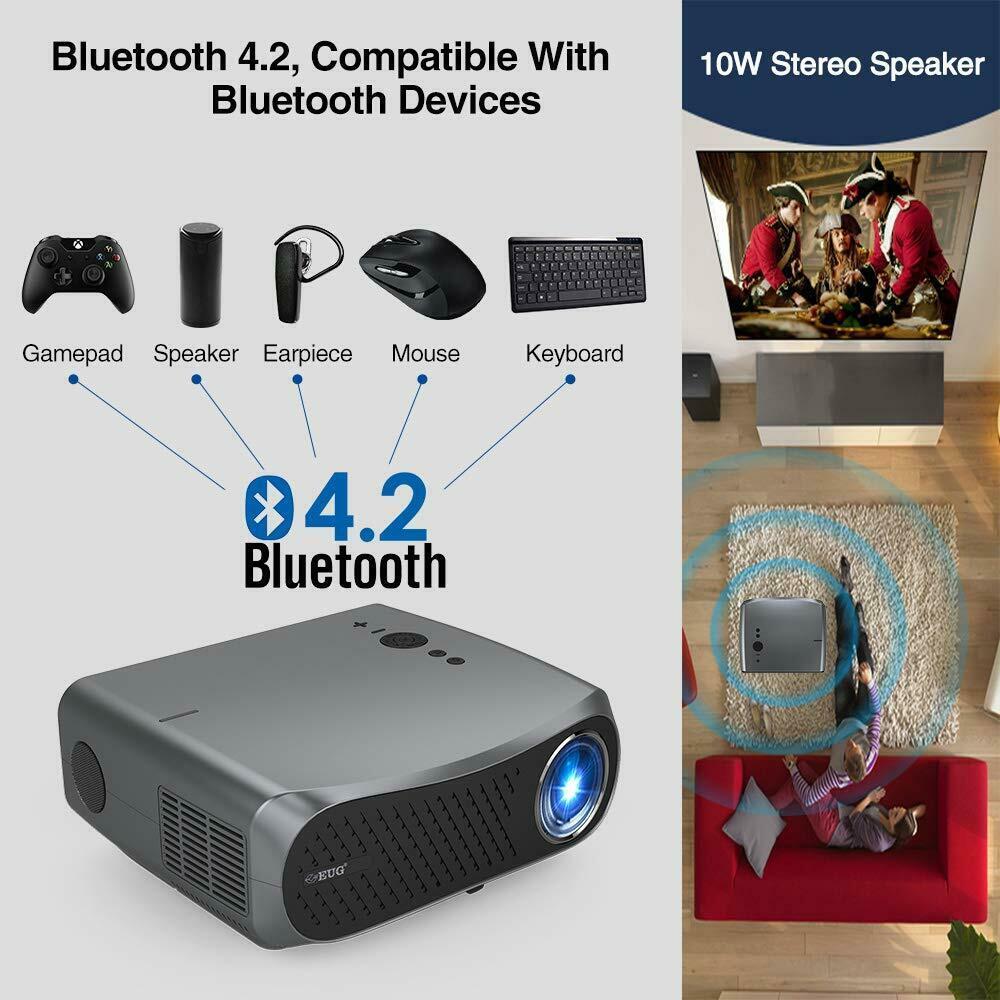 5g wifi 8500lumen native 1080p android projector smart movie tv hdmi 4k zoom vga