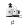 intex pool sand filter pump w/ automatic timer &amp; replacement hose adapter