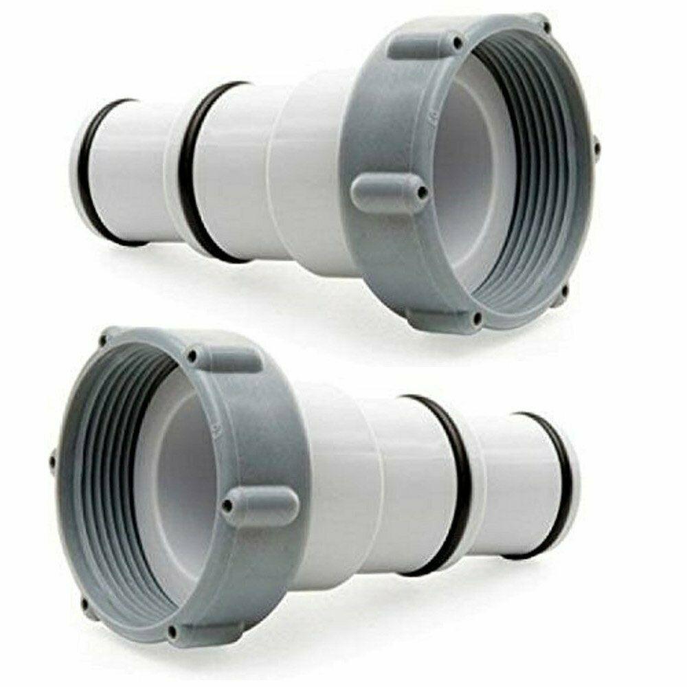 intex pool sand filter pump w/ automatic timer &amp; replacement hose adapter