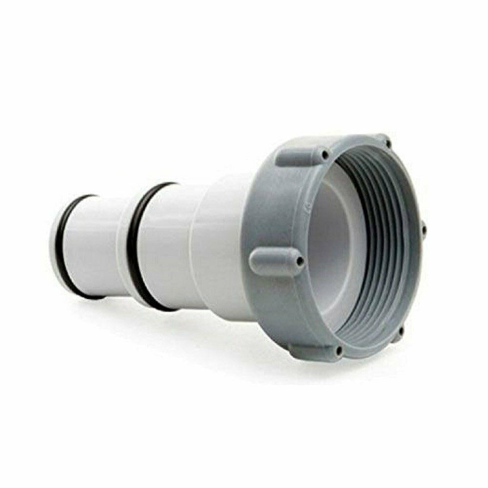 intex pool sand filter pump w/ automatic timer &amp; replacement hose adapter