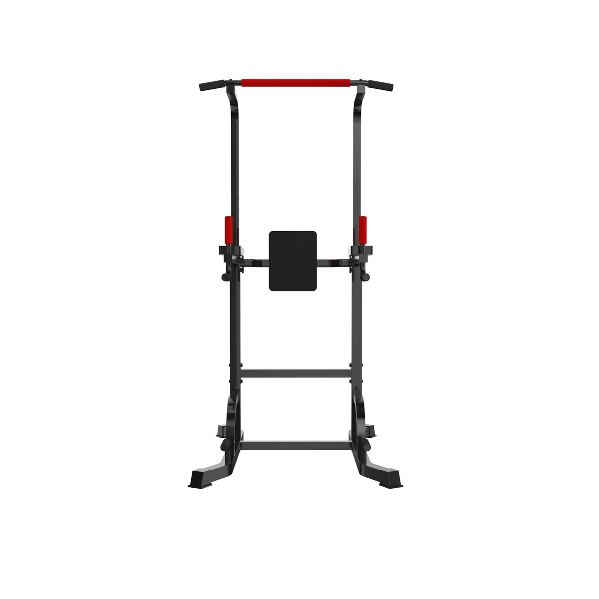Joppoint Power Tower Exercise Equipment for Home Gym Multi-Function Home Strength Training Tower Dip Station for Pull-up, Push-up, Black-red