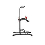 Joppoint Power Tower Exercise Equipment for Home Gym Multi-Function Home Strength Training Tower Dip Station for Pull-up, Push-up, Black-red