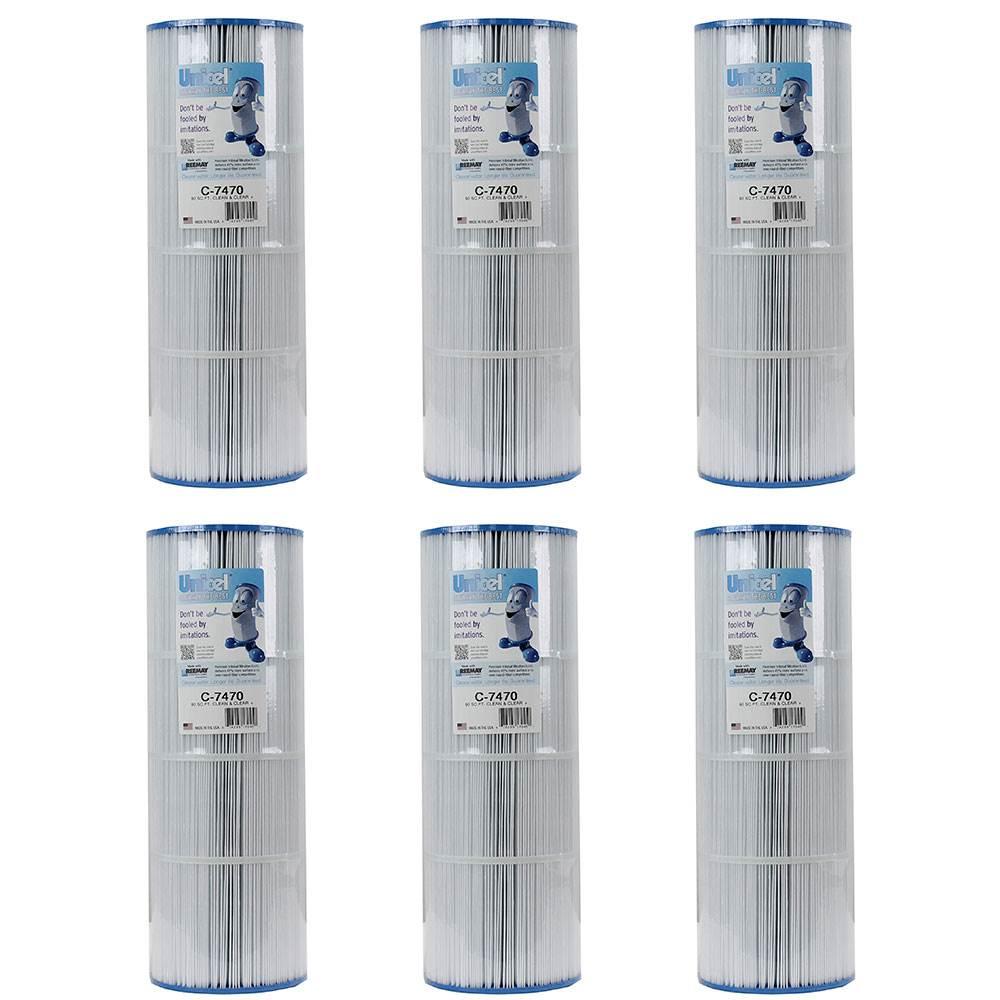 unicel c-7470 replacement swimming pool filter for pentair c7470 (6 pack)
