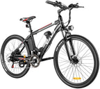 VIVI Electric Bike for Adults, 26" Electric Mountain Bike, 350W Electric Bicycle, Adults Ebike with Removable 8Ah Lithium-ion Battery,  21 Speed (350W 8Ah Black)
