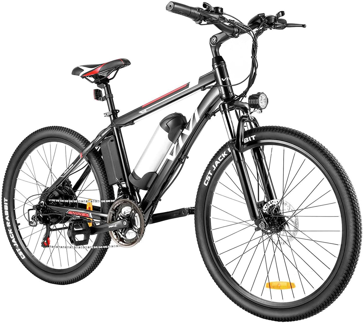 VIVI Electric Bike for Adults, 26" Electric Mountain Bike, 350W Electric Bicycle, Adults Ebike with Removable 8Ah Lithium-ion Battery,  21 Speed (350W 8Ah Black)