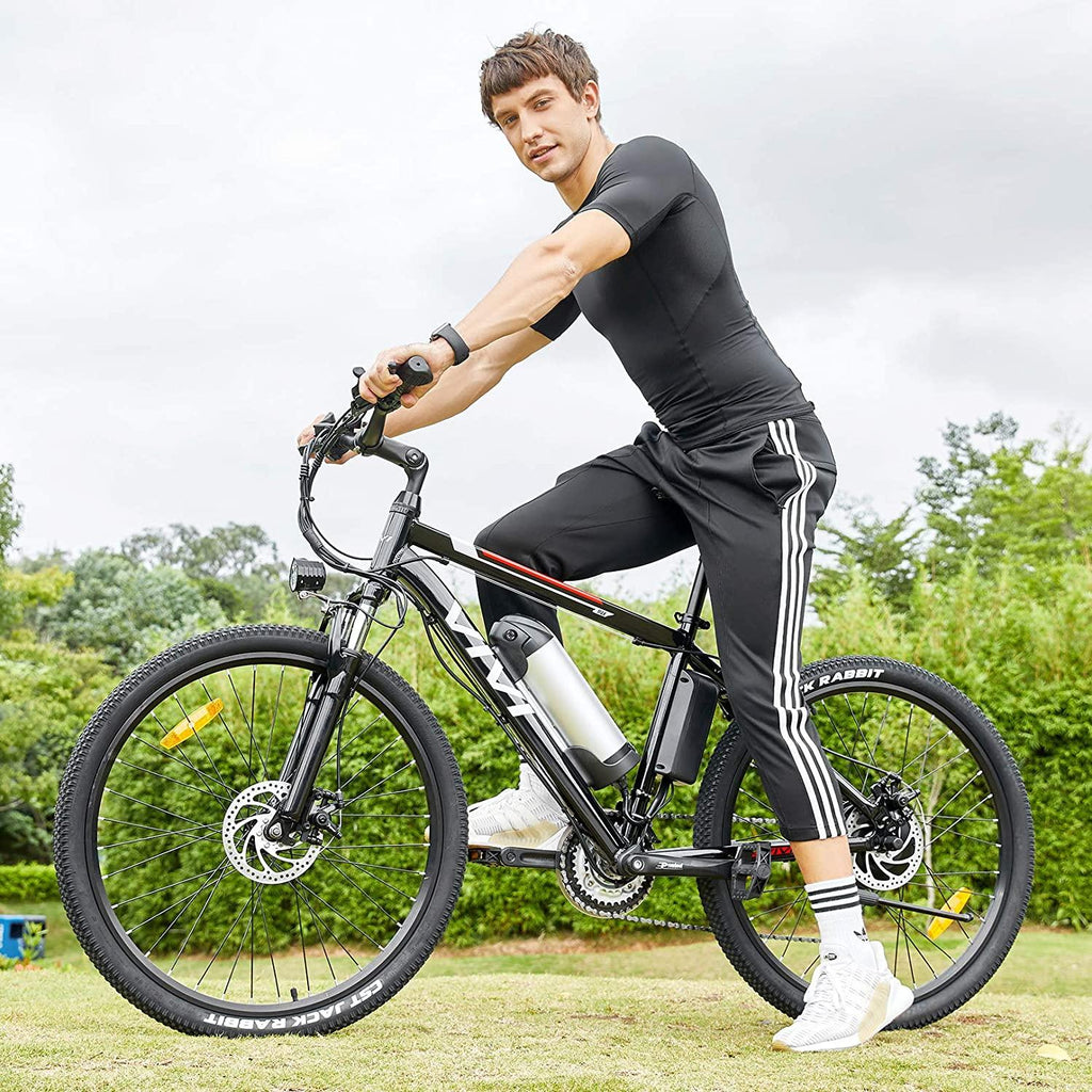 VIVI Electric Bike for Adults, 26" Electric Mountain Bike, 350W Electric Bicycle, Adults Ebike with Removable 8Ah Lithium-ion Battery,  21 Speed (350W 8Ah Black)
