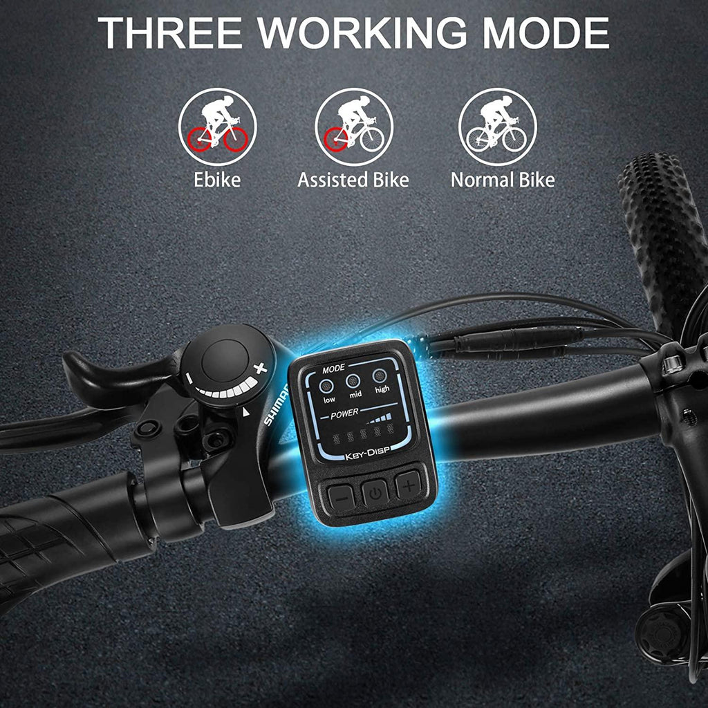 VIVI Electric Bike 26" Electric Mountain Bike, 500W/350W Ebike for Adults 20MPH Electric Bicycle/Electric Commuter Bike with Removable 12.5Ah/8Ah Lithium-Ion Battery,  21 Speed