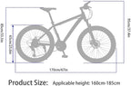 XunLiu 26 Inch Adult Moutain Bicycle High Carbon Steel Frame 21 Speed City Road Bike for Adults and Teens-US Stock (White-Black)