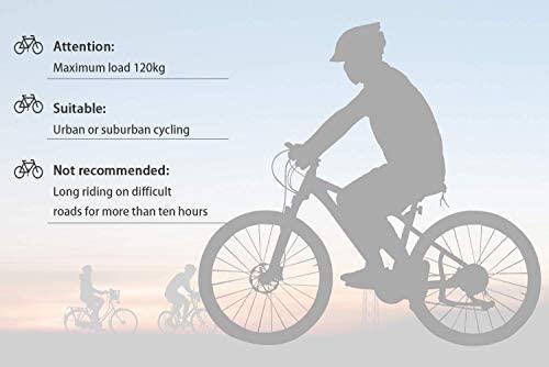 XunLiu 26 Inch Adult Moutain Bicycle High Carbon Steel Frame 21 Speed City Road Bike for Adults and Teens-US Stock (White-Black)