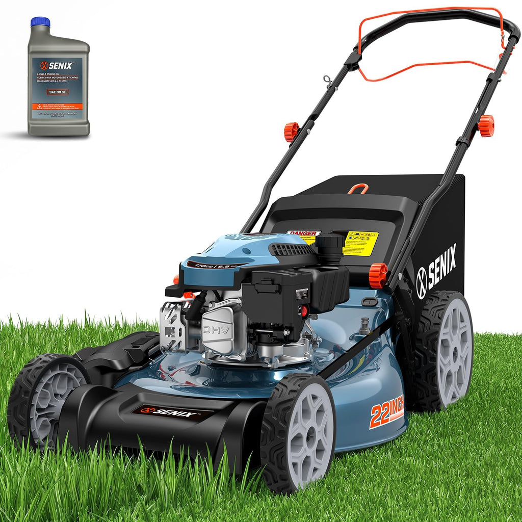 22 Inch Self Propelled Gas Lawn Mower 170cc 4-Cycle RWD Mower |  22" Self-Propelled Gas Lawn Mower, Gas Powered Lawn Mower,170cc 4-Cycle Engine, Easy Start