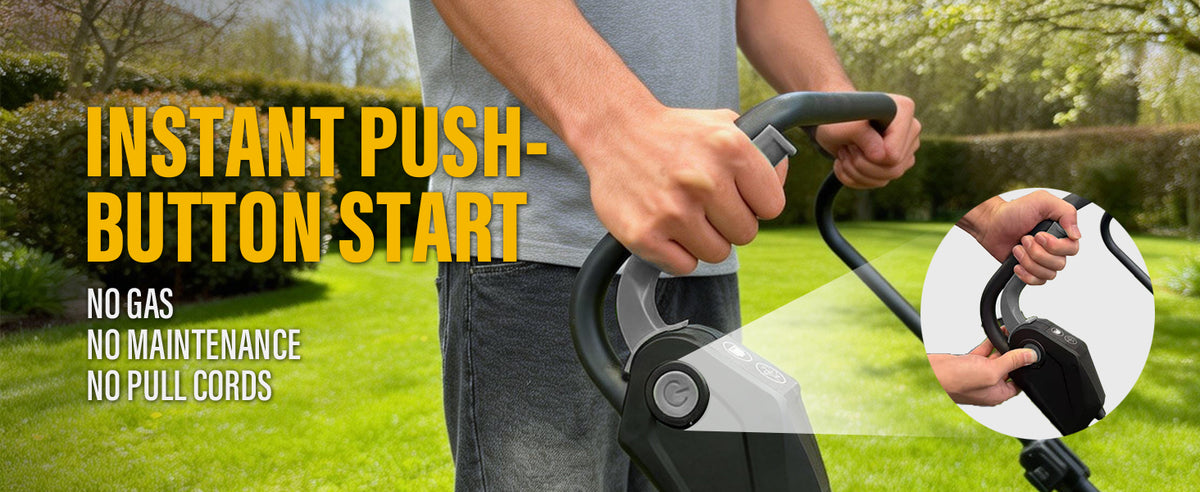 Cordless Lawn Mower Compatible with Dewalt 20V MAX Battery (Tool Only) | 13" Deck, Brushless Motor, 5-Position Height Adjust, 8 Gal Bag, Ideal for Small Yards